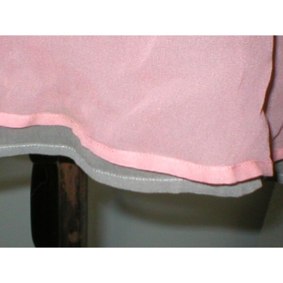 Womens New Designer Patrizia Pepe Top Silk Sleeveless 42 IT 6 Pink Brown Layers - Picture 8 of 12